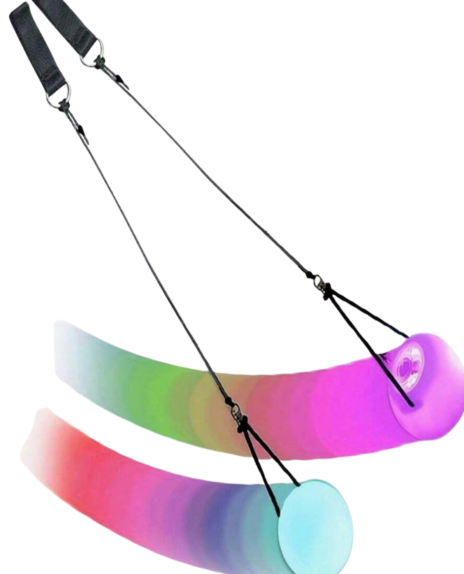 9 cycles Multi-Coloured LED Glow Poi