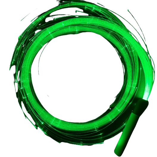 Fiber Optic rechargeable Festival light Whip