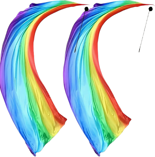 Rainbow Veil Poi