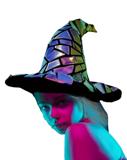Handmade Cyberpunk Wizard Hat