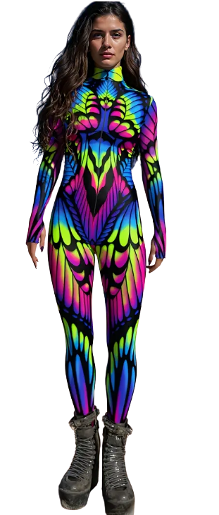 Eye-Catching Neon BodySuit