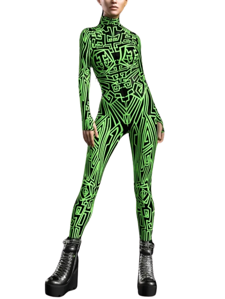 Futuristic Luminous Bodysuit